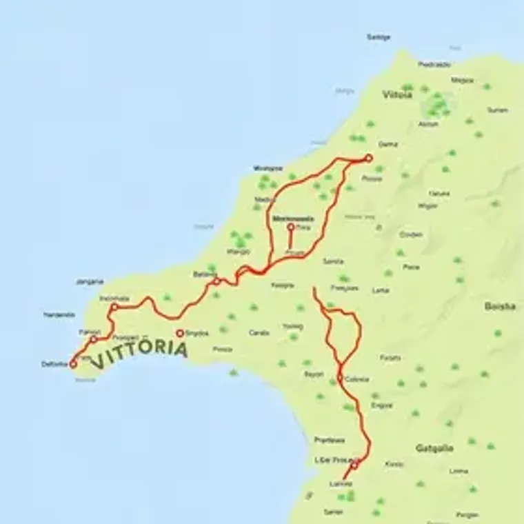 Map route for Guarapari from Vitória: local guide for Brazil travelers