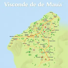 Visconde de Mauá tourist map and main areas: local guide for Brazil travelers